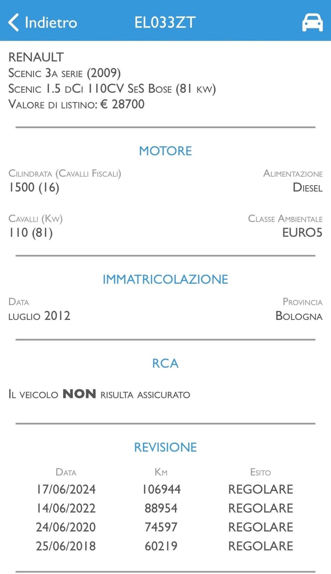 Renault Scenic Scénic 1.5 dCi 110CV UNICO 7