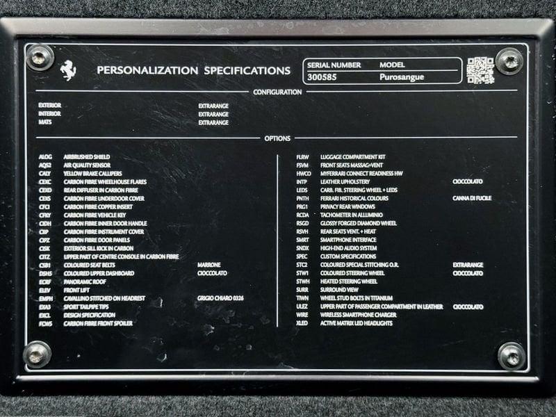 Ferrari Purosangue Purosangue ** VETTURA REALE IVA ESPOSTA PRONTA CONSEGNA POWER UNTIL 10/2027 **