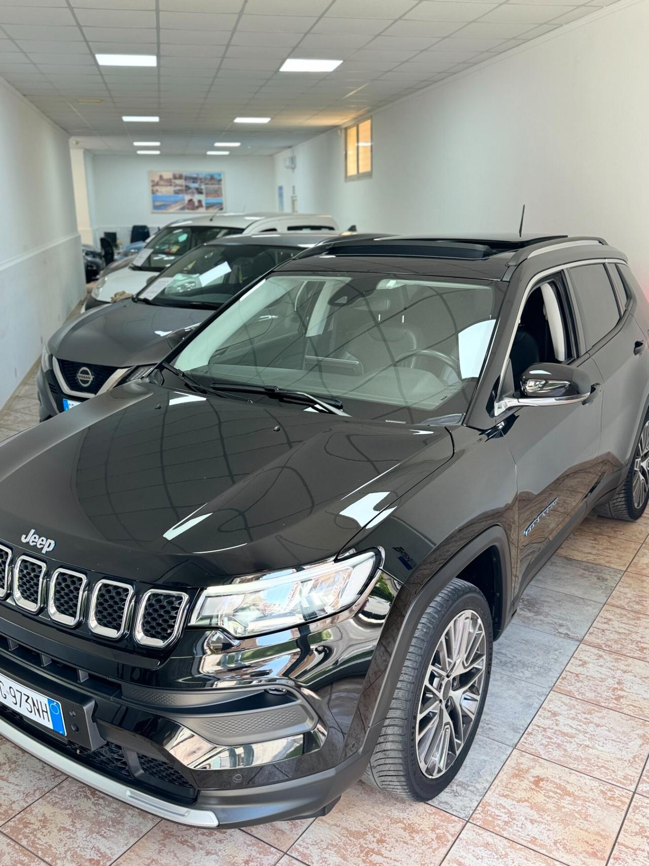 Jeep Compass 1.3 Turbo T4 190 CV PHEV AT6 4xe Limited Plug-in Hybrid, TETTO PANORAMICO