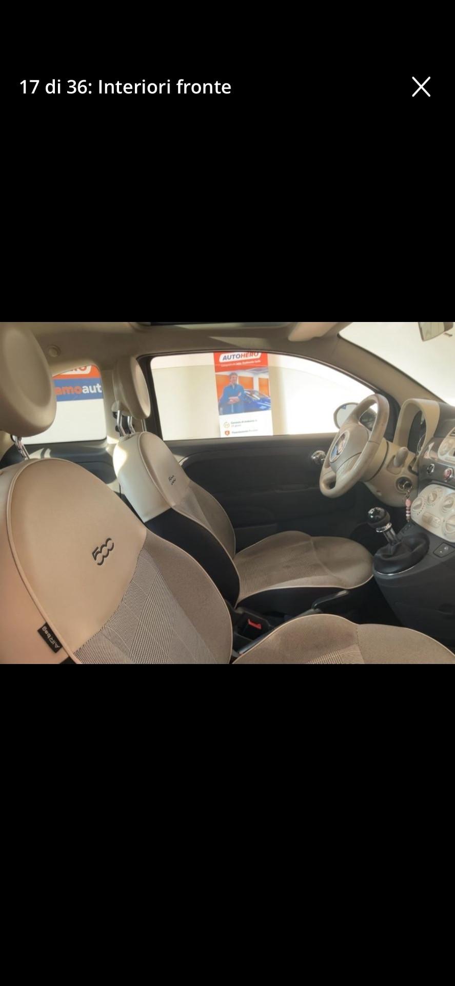 Fiat 500 1.2 Lounge da vetrina 2014
