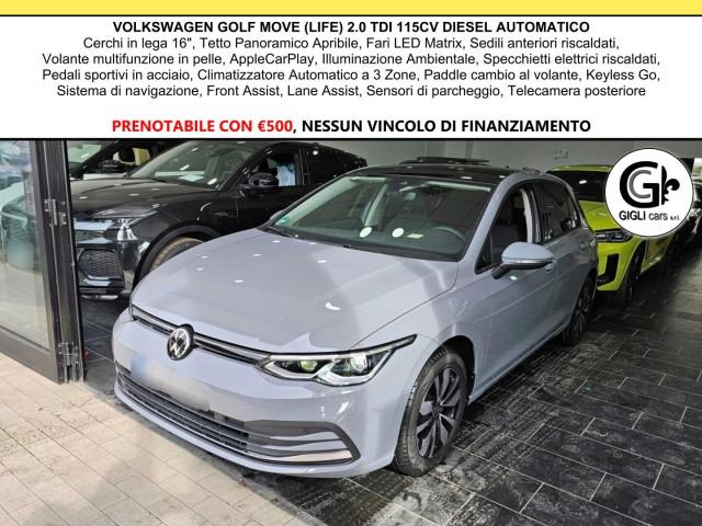 Volkswagen Golf TDI MOVE LIFE C.16 Tetto Nav Led Matrix Clima3Zone