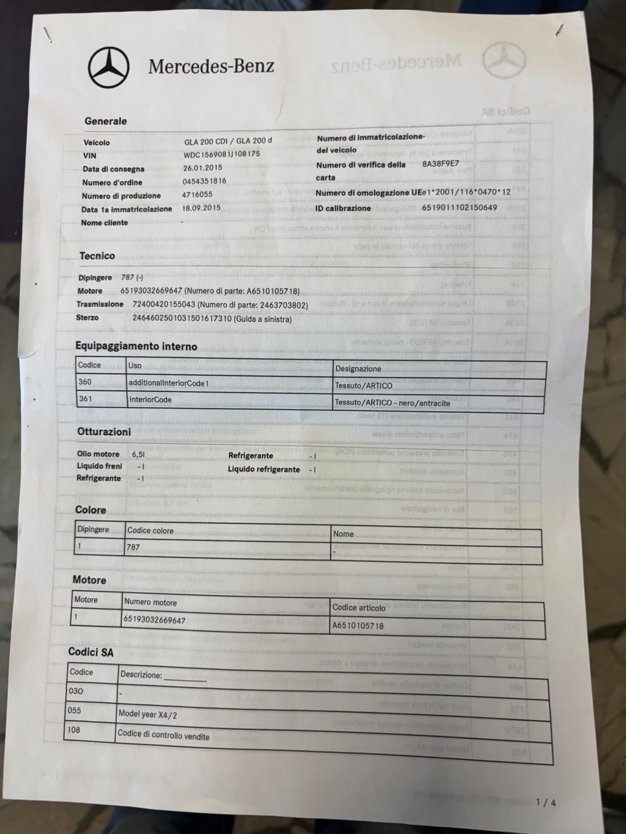 Mercedes-benz GLA 200 d Automatic Premium