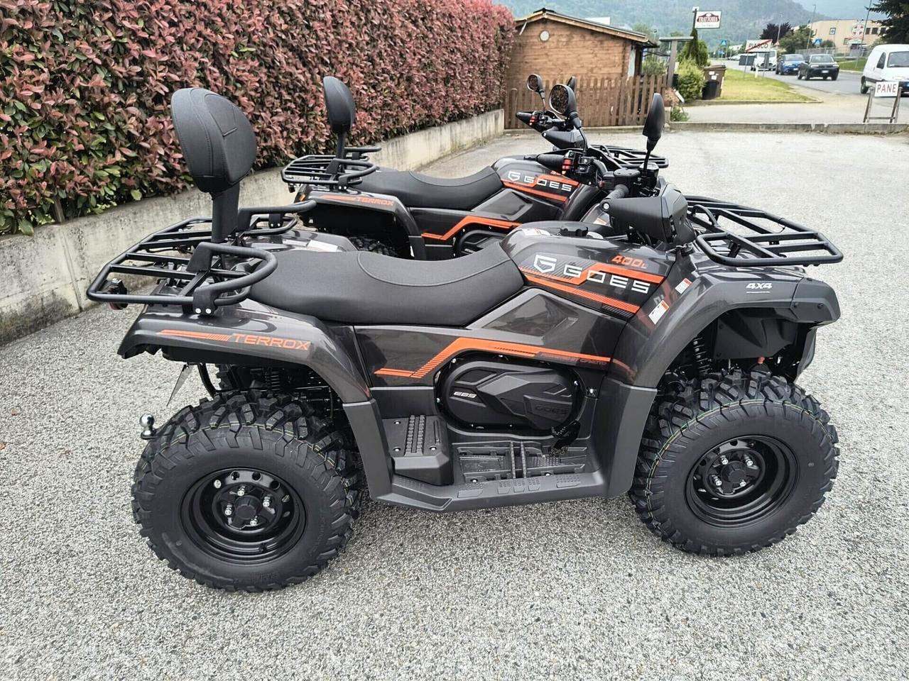 QUAD AGRICOLO TARGA GIALLA GOES 400 4X4 CON RIDOTTE