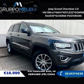 Jeep Grand Cherokee 3.0 V6(190cv)*NAVI*KEYLESS*GOMME NUOVE*SCHERMI POSTERIORI