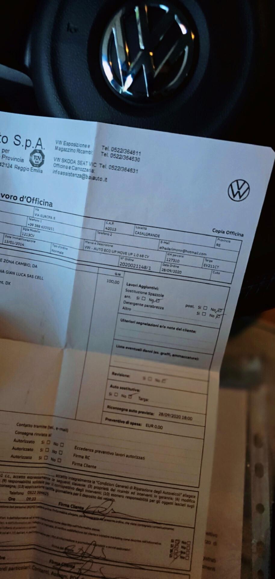 Volkswagen up! 1.0 anche NEOPATENTATI!!