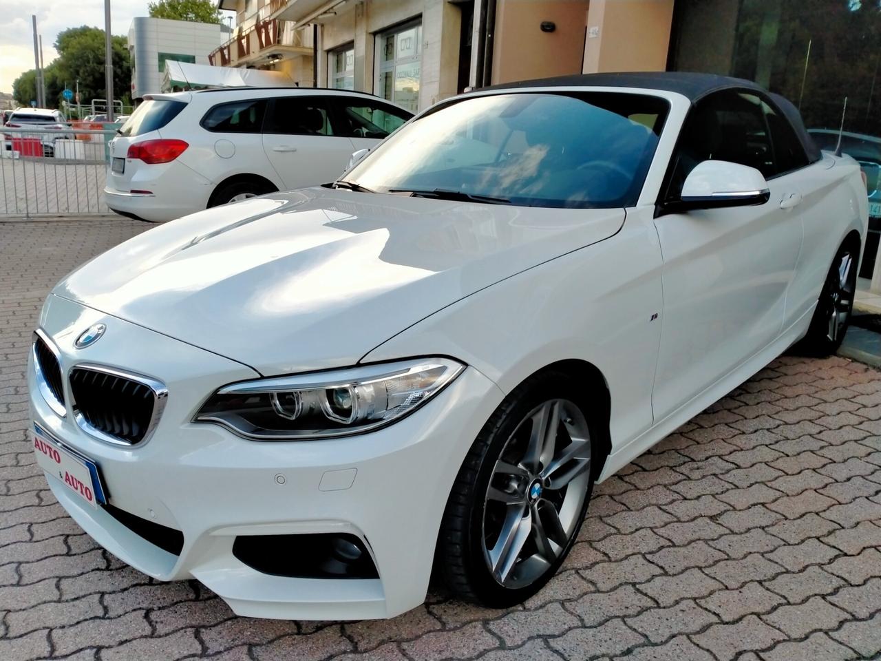 BMW 218 D CABRIO F23 150CV MSPORT STEPTRONIC / FULL SVC BMW / CAMERA / DA VETRINA