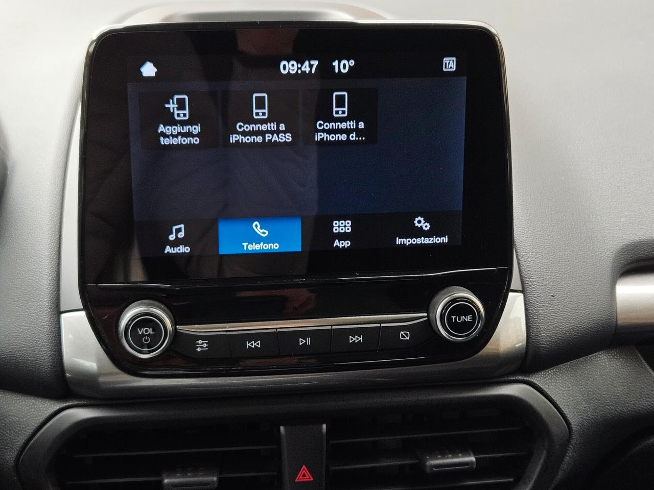 FORD ECOSPORT 1000 ECOBOOST 100 CV KM CERTIFICATI