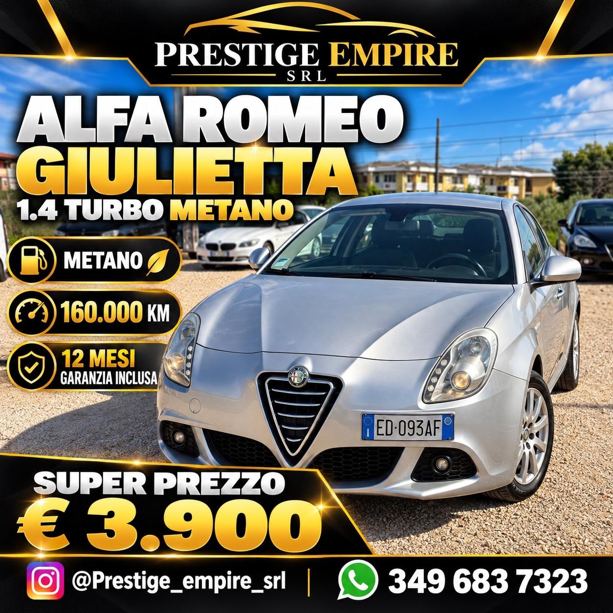 Alfa Giulietta 1.4 Turbo 120 CV Metano 3.990€
