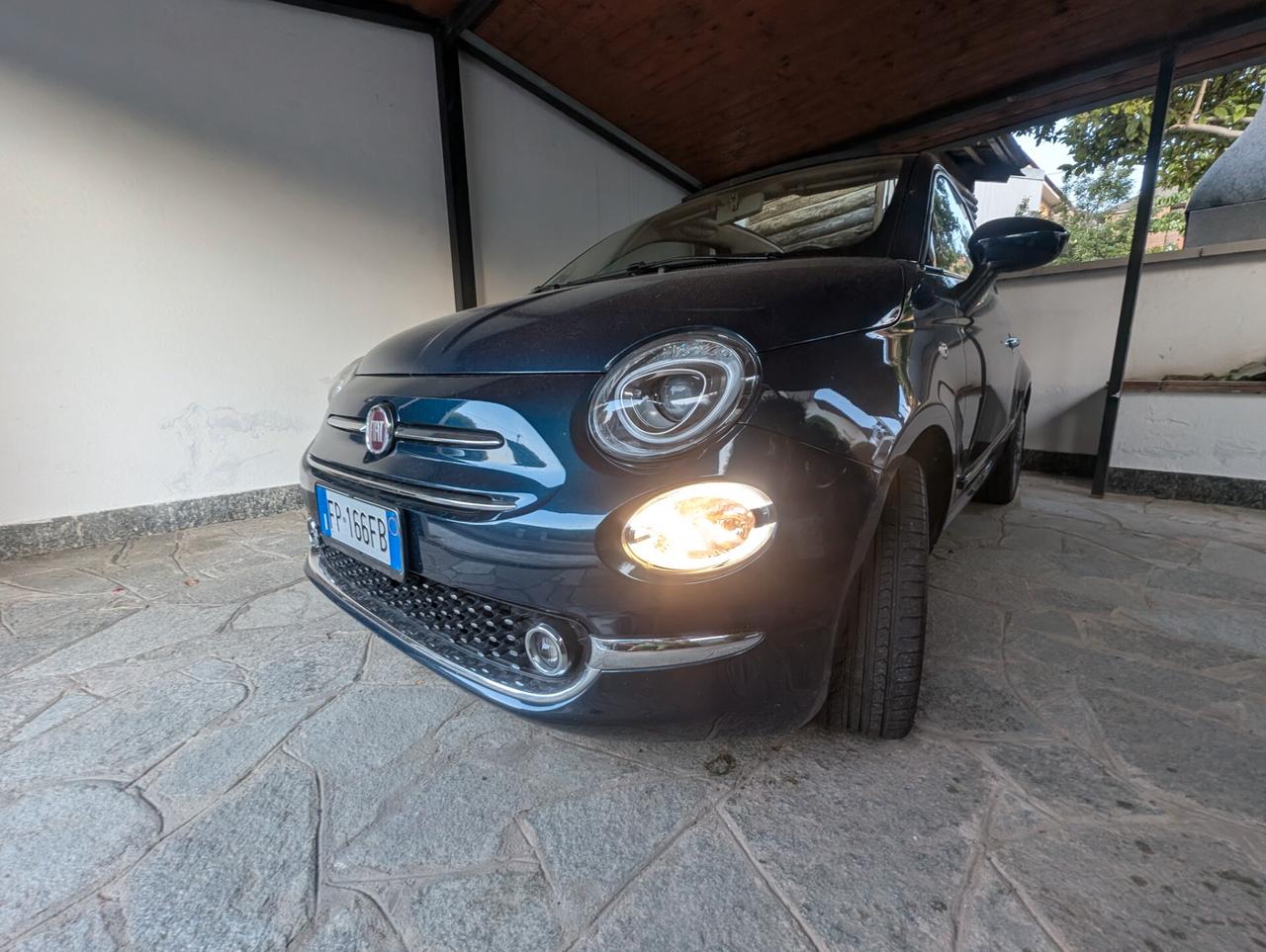 500 Cabrio, unico proprietario Lounge Blu mezzanotte