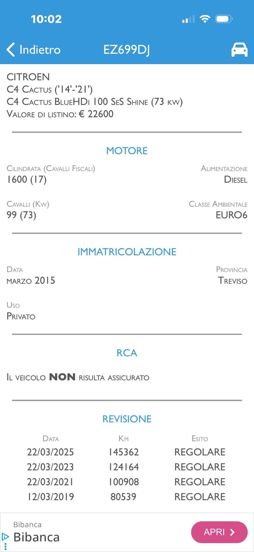 Citroen C4 Cactus BlueHDi 100 S&S Shine Prezzo Promo Finanziamento In Sede