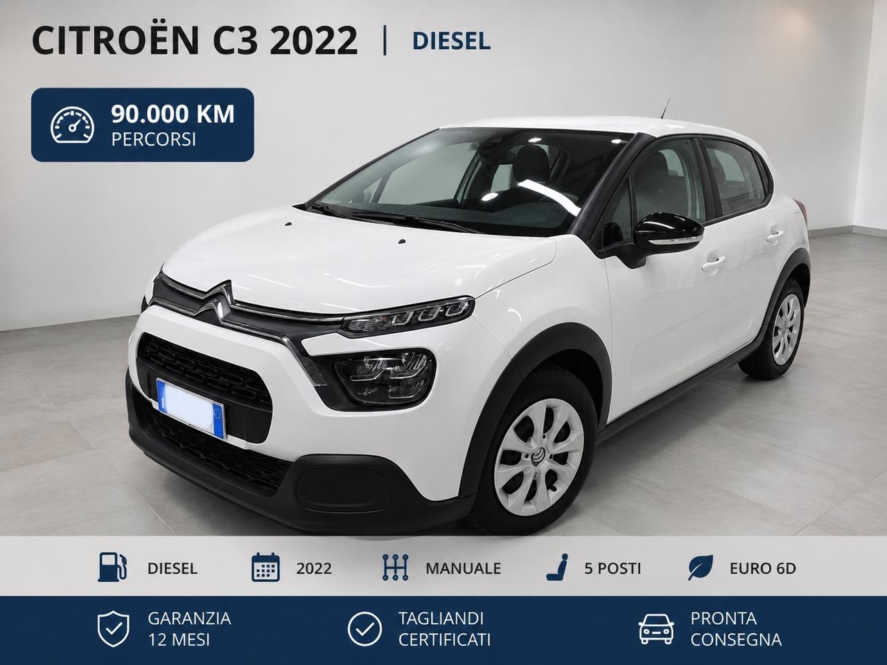 Citroen C3 BlueHDi OK neopatentati/PARI AL NUOVO