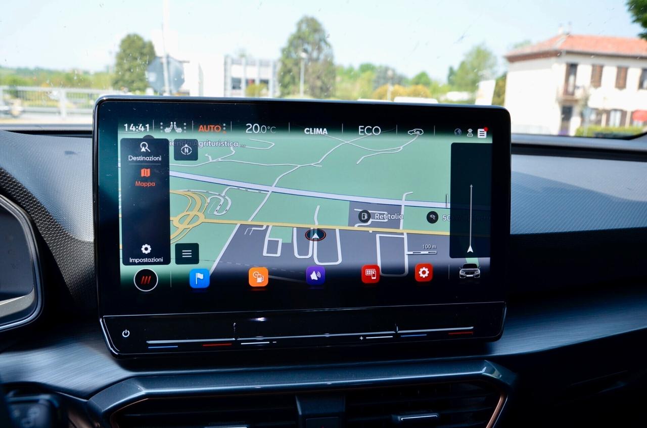 CUPRA LEON 1.4 E-HYBRID PLUG-IN VZ 245cv DSG, GAR. CUPRA 10/27, SERVICE CUPRA, UFF ITALIANA, EURO 6D, SCARICO, CERCHI MOTEC 19", DCC, PERMUTE