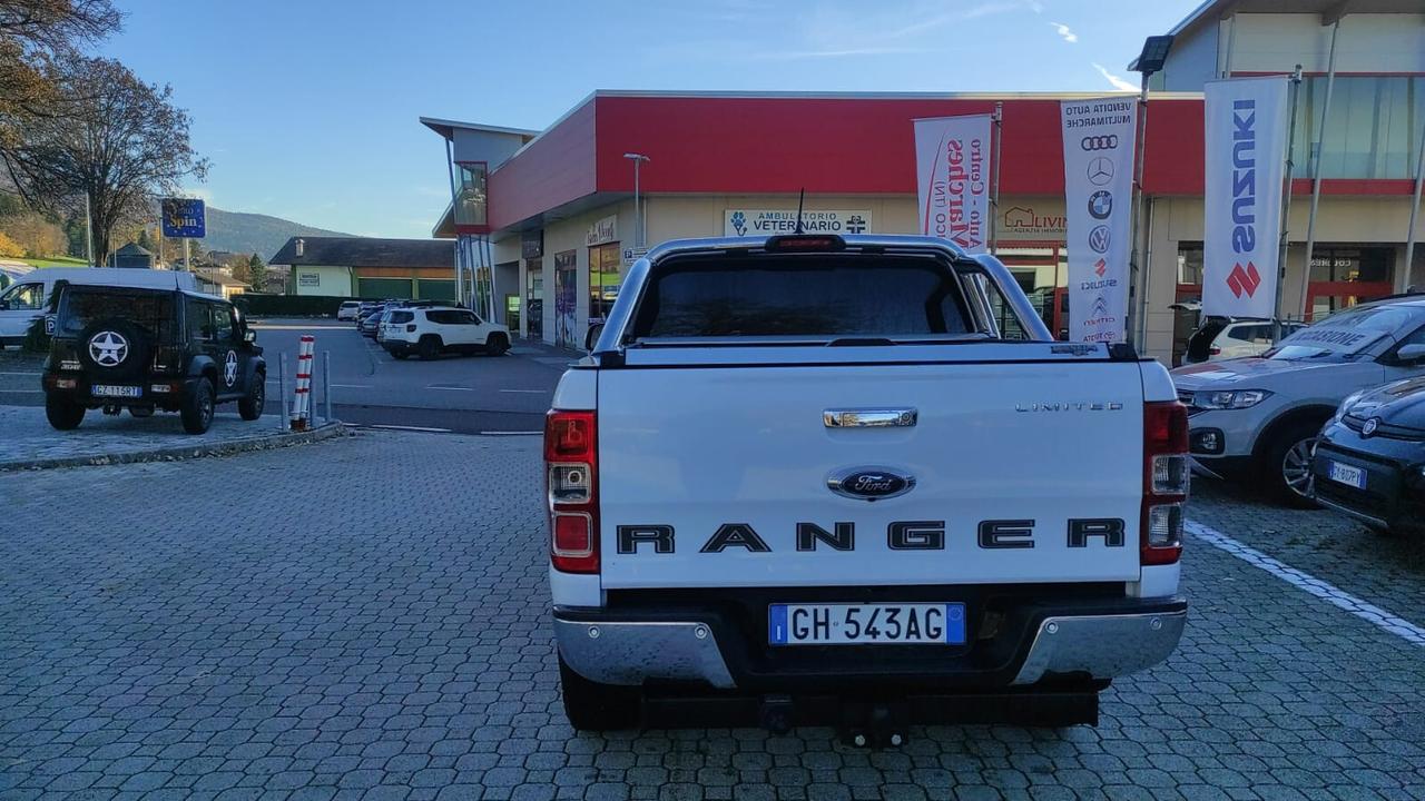 FORD RANGER 2.0 AUTOMATICA 213 CV DC Limited GANCIO TRAINO