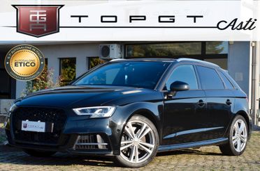 AUDI S3 SPORTBACK 2.0 TFSI QUATTRO S-LINE 300cv S-TRONIC, GARANZIA AUDI 10/27, SERVICE AUDI, EURO 6D, FULL LED, RETROCAMERA, PERMUTE