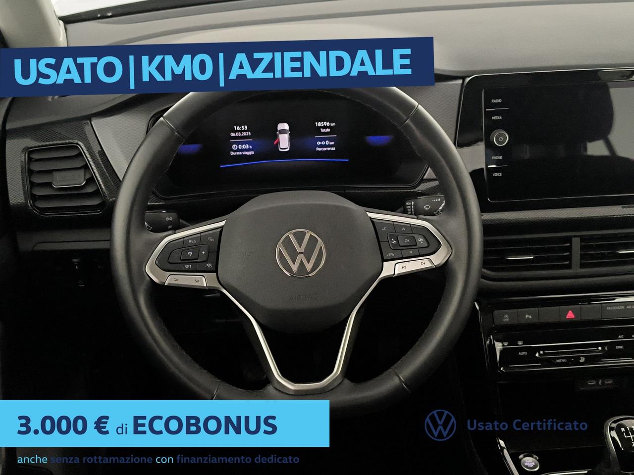 Volkswagen T-Cross 1.0 tsi life 95cv