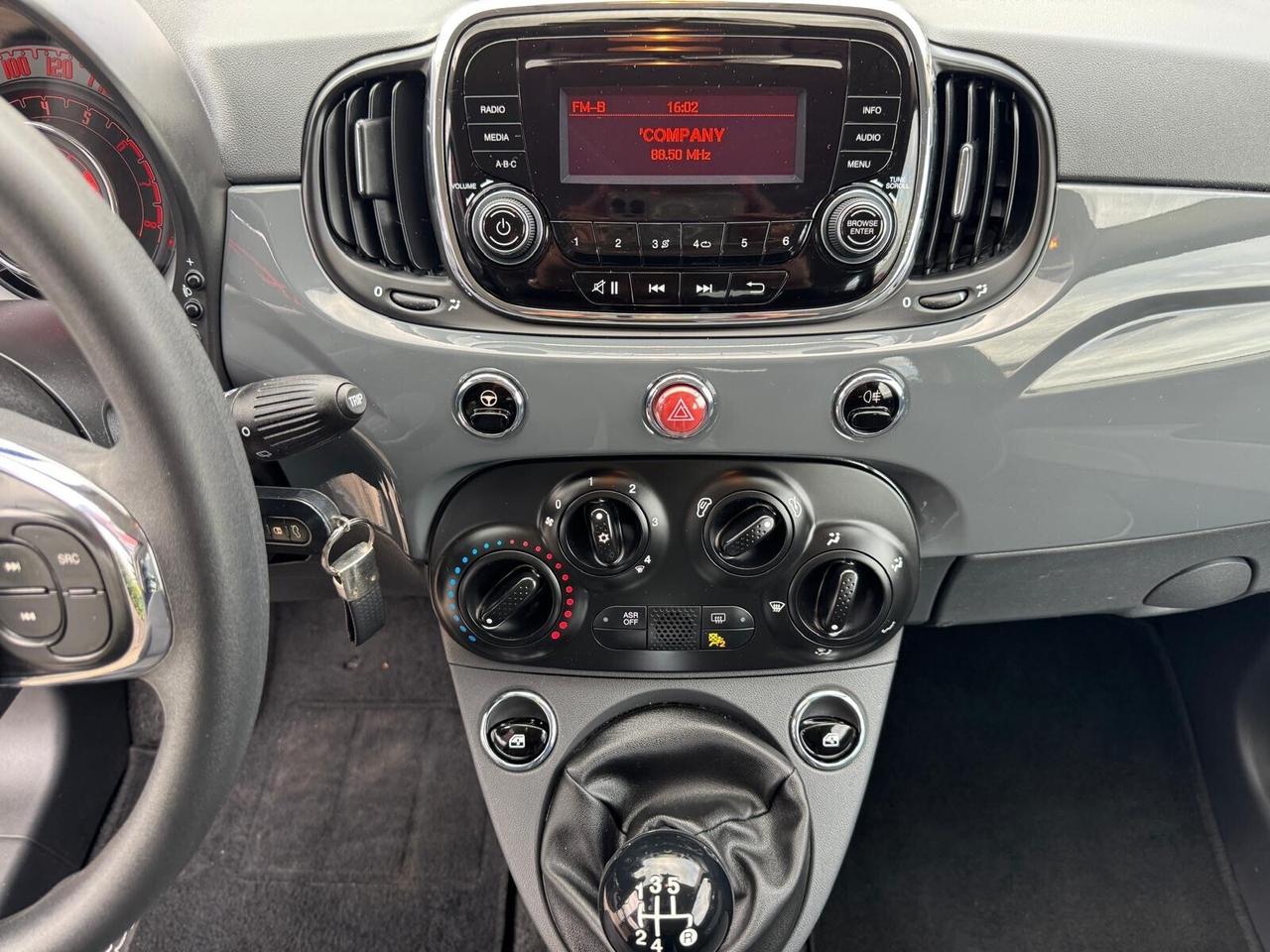 FIAT 500 1.2I - 69CV 2017 79.500KM OK NEO PATENTATI