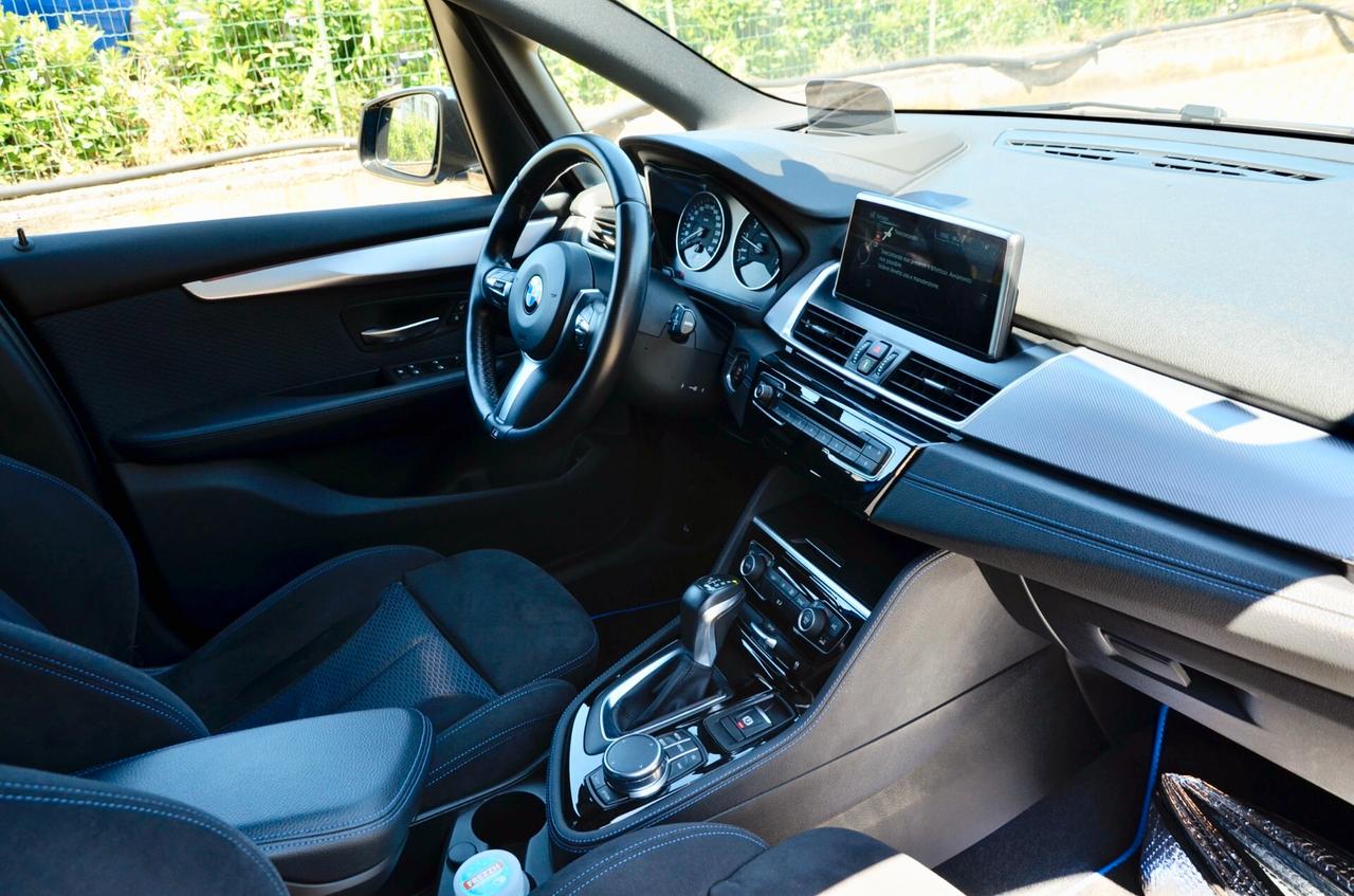 BMW 218i GRAN TOURER MSPORT 136cv AUTO, UNICOPROPRIETARIO, UFF ITALIANA, SERVICE UFF BMW, FULL LED, NAVI, PERMUTE