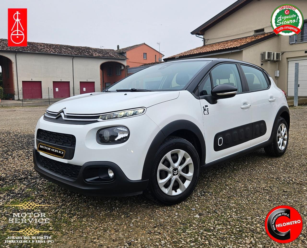 Citroen C3 1.2 benzina 65000km da 79€ mese