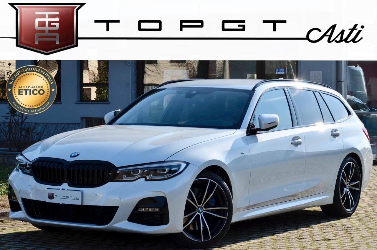 BMW 330d TOURING XDRIVE MSPORT 265cv AUTO, GARANZIA BMW, UFF ITALIANA, SERVICE BMW, EURO 6D, M BRAKES, FARI LED, RETROCAMERA 360°, PELLE, 19", PERMUTE