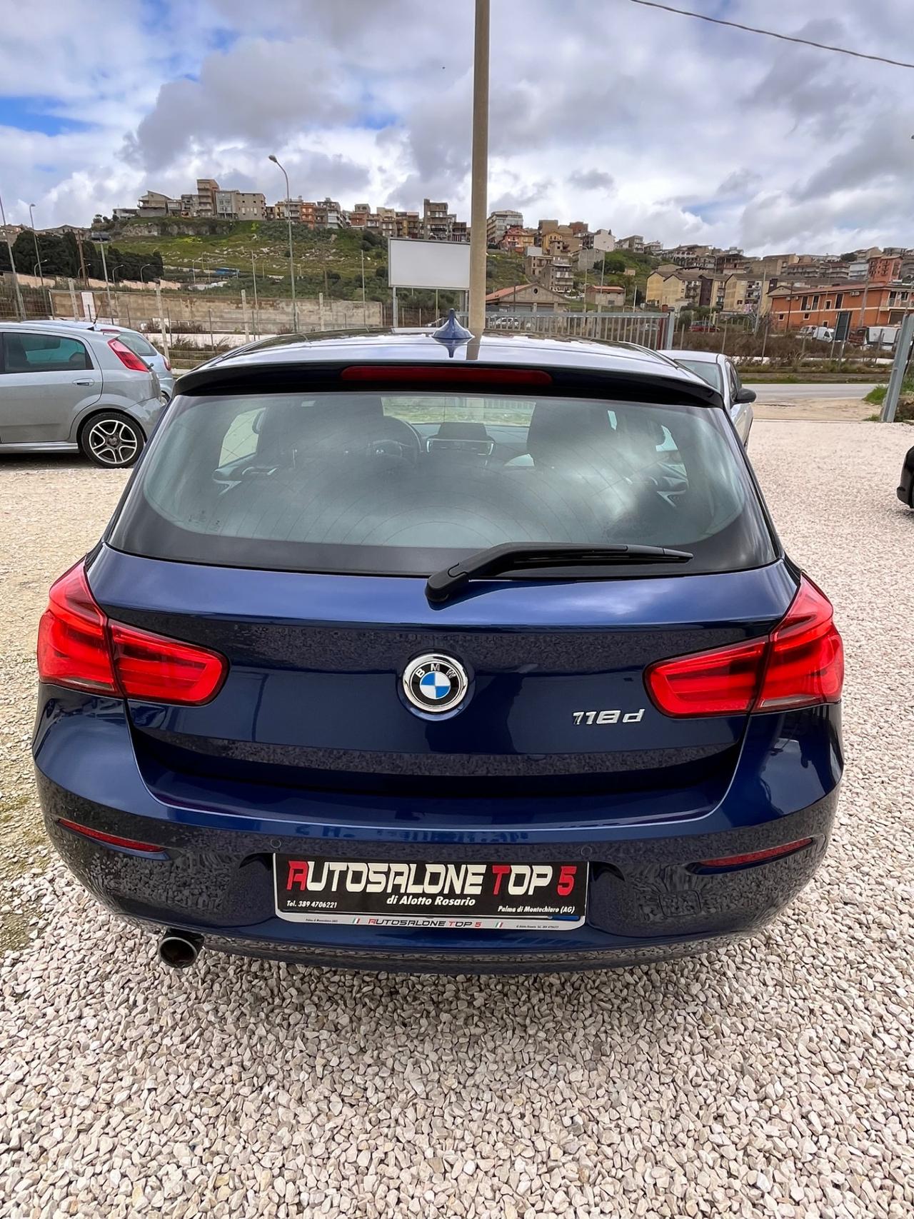 Bmw 118 118d 5p. Sport anno 2017