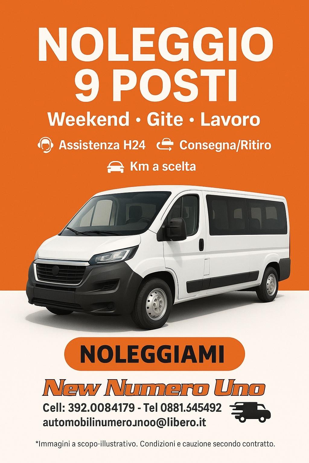 Fiat Ducato 35 2.2 Mjt 140cv 9 posti noleggio