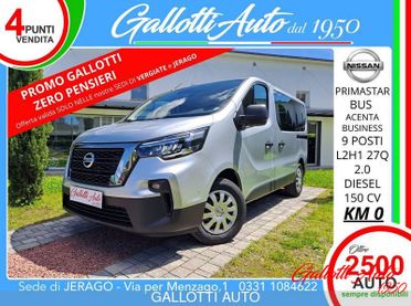 Nissan Primastar L2H1 Bus Acenta 9 POSTI+IVA-PROMO GALLOTTI Ø PENSIERI