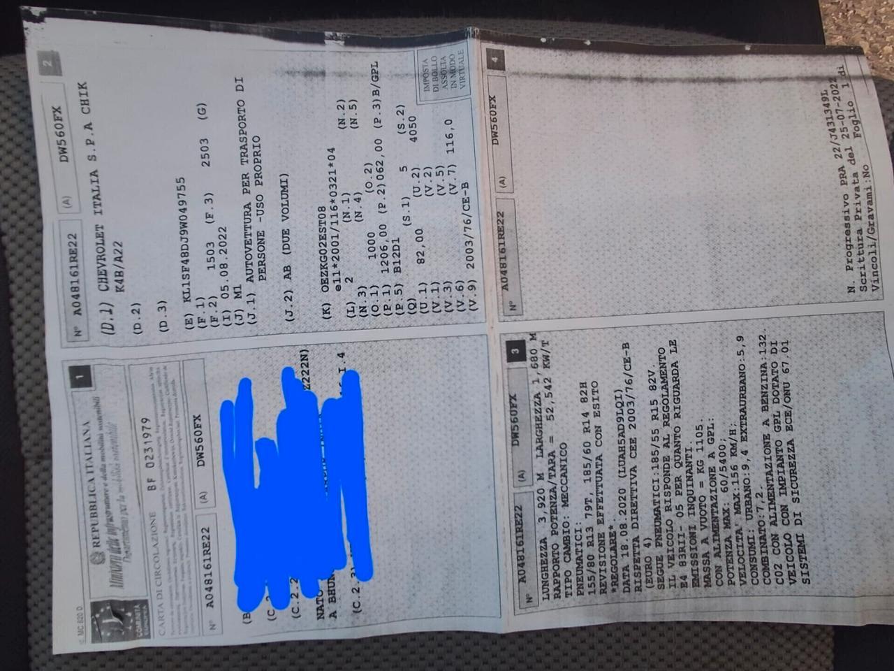 Chevrolet Aveo 1.2 5 porte LT GPL Eco Logic