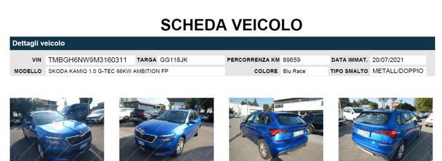 SKODA Kamiq 1.0 G-Tec Ambition