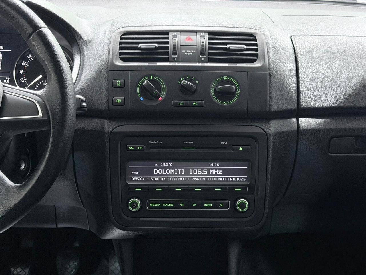 SKODA ROOMSTER 1.6TDI 90cv UNICOPROPRIETARIO