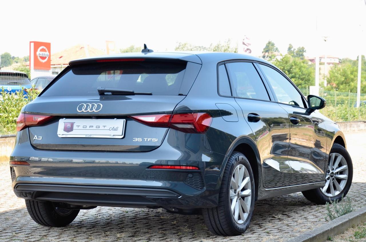 AUDI A3 SPORTBACK 35 1.5 TFSI BUSINESS 150cv MANUALE, PARI AL NUOVO, UNICOPROPRIETARIO, IVA ESPOSTA, SERVICE AUDI, UFF ITALIANA, BOLLO 6/27, PERMUTE