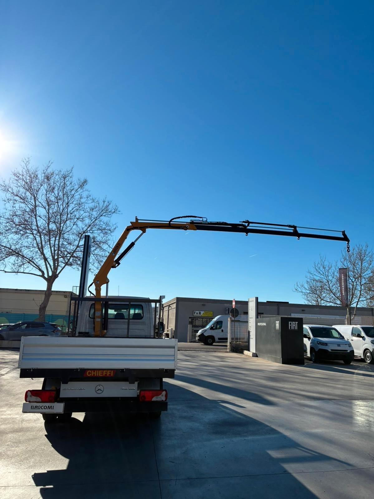 Mercedes-Benz Sprinter 419 T 43.35 Gru 3 sfili Effer + Cassone Fisso