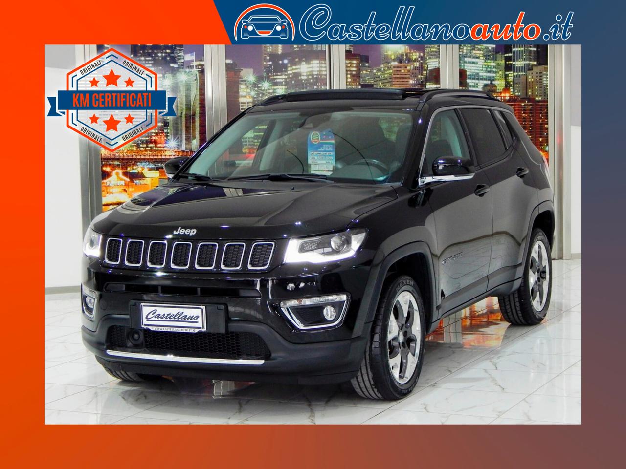 Jeep Compass 2.0 mjt Limited 4wd 140cv Aut. TETTO-NAVI-PELLE