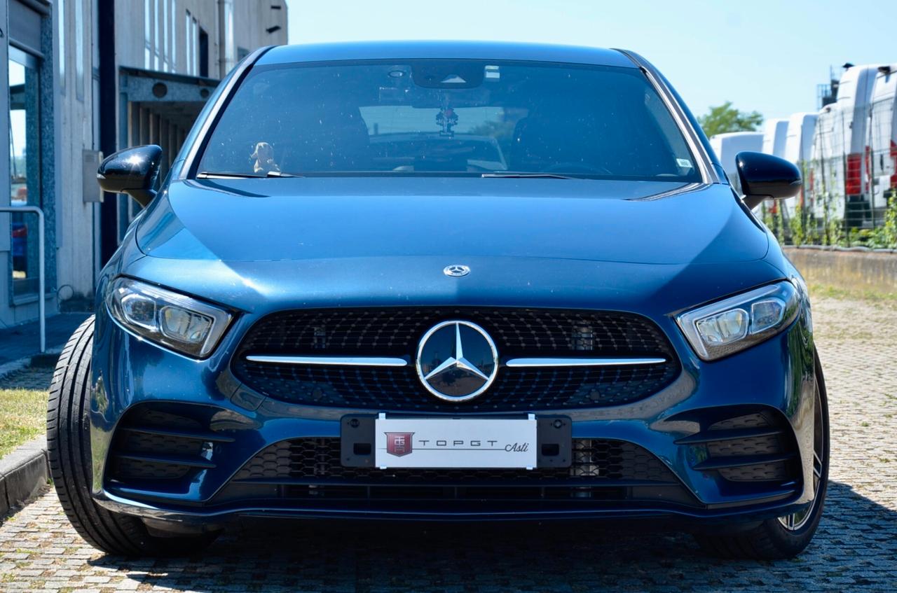 MERCEDES-BENZ A 180d PREMIUM AMG LINE NIGHT EDITION 116cv AUTO, EURO 6D, HI-FI PREMIUM, NIGHT PACK, FARI LED, APPLE ANDROID, LUCI 64 COLORI, RETROCAMERA, PERMUTE
