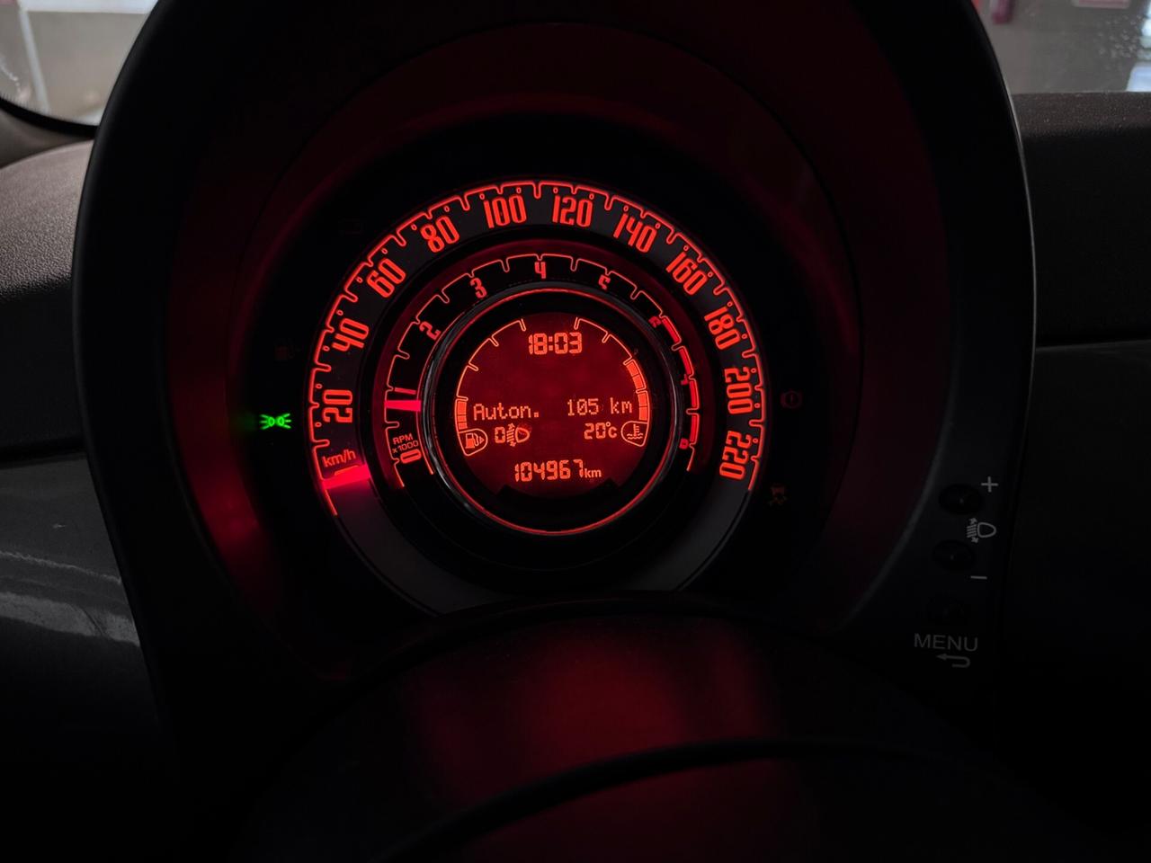 Fiat 500 Lounge–Km Certificati–Euro6B