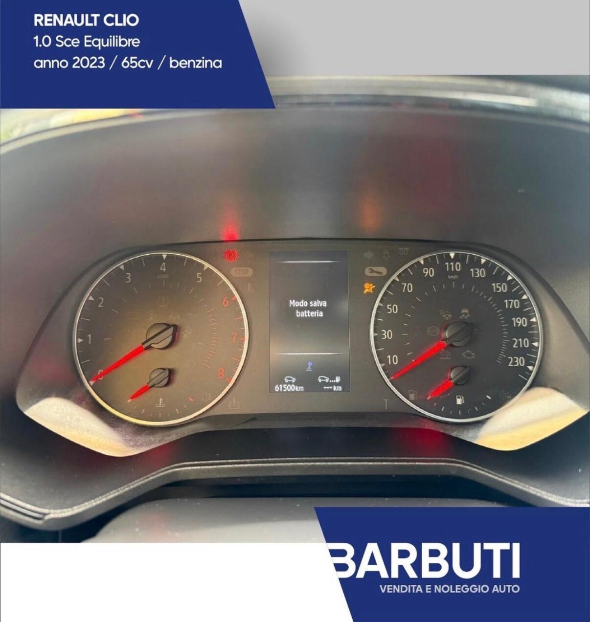 Renault Clio 2023 - 1.0SCe 65 CV 5 porte Equilibre