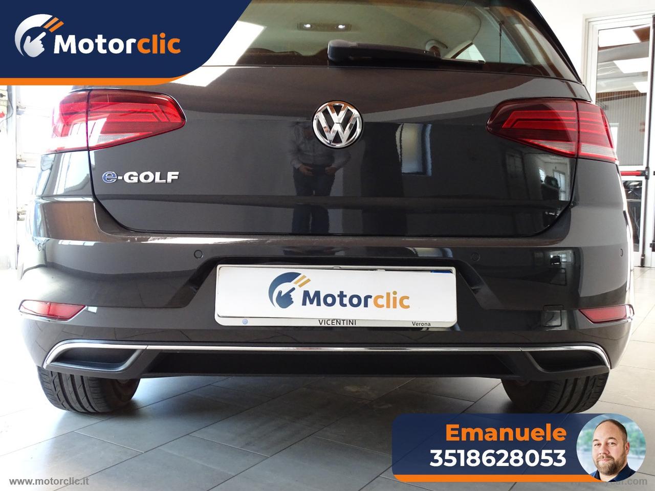 VOLKSWAGEN e-Golf 136 CV PREZZO REALE