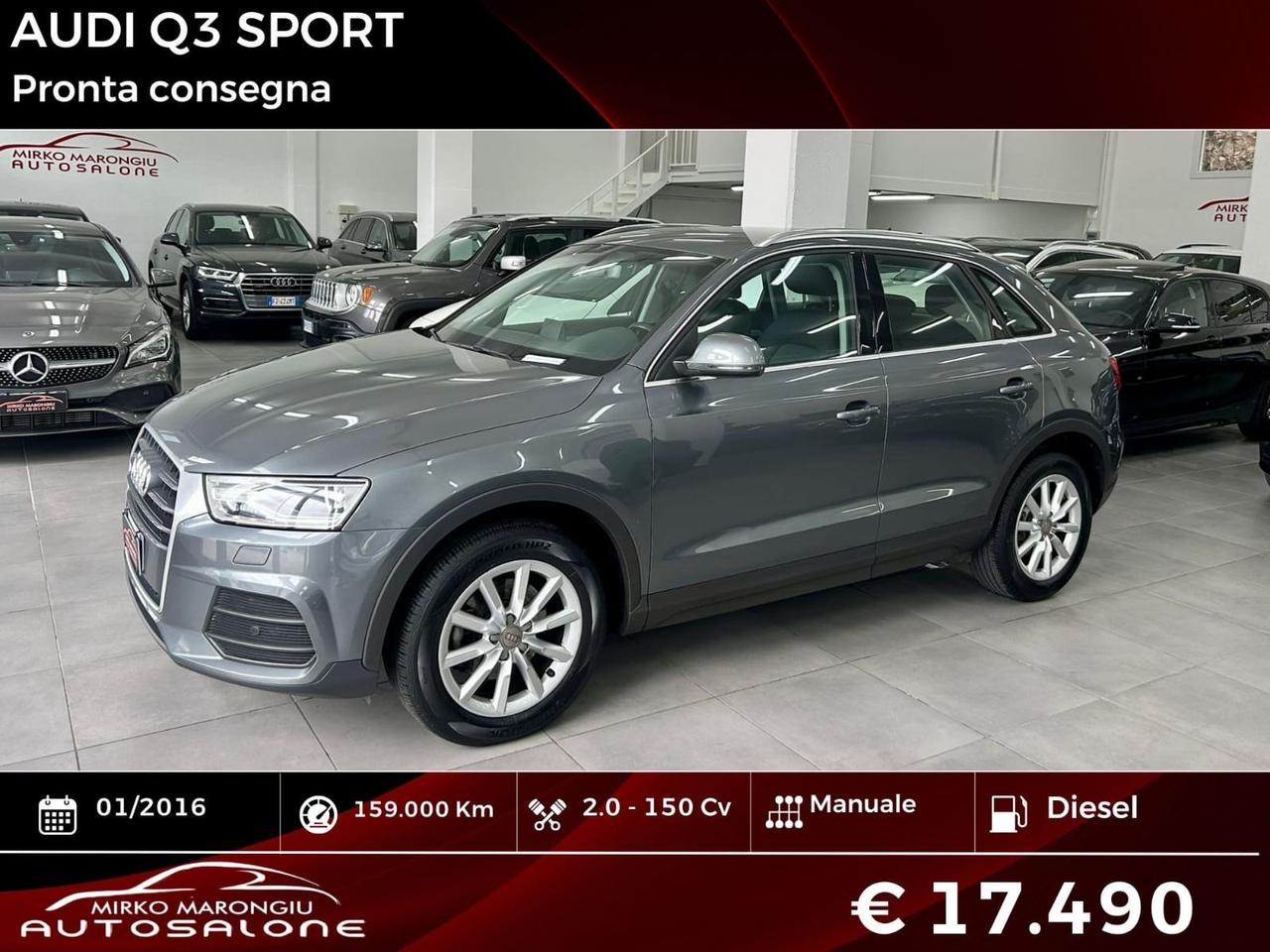 Audi Q3 2.0 TDI 150 CV Sport FINANZIABILE