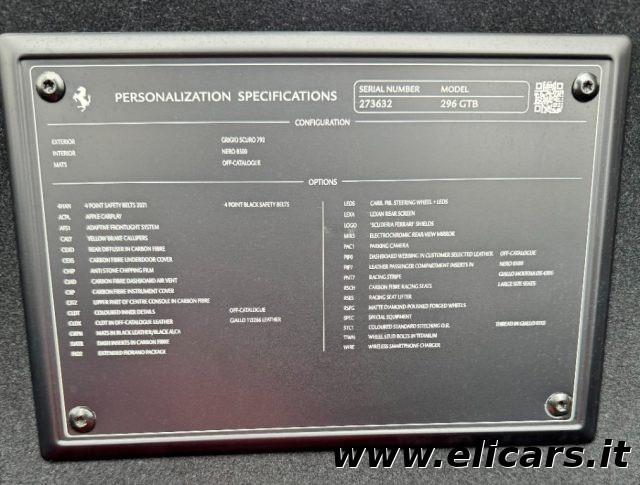 FERRARI 296 GTB 296 GTB ASSETTO FIORANO -