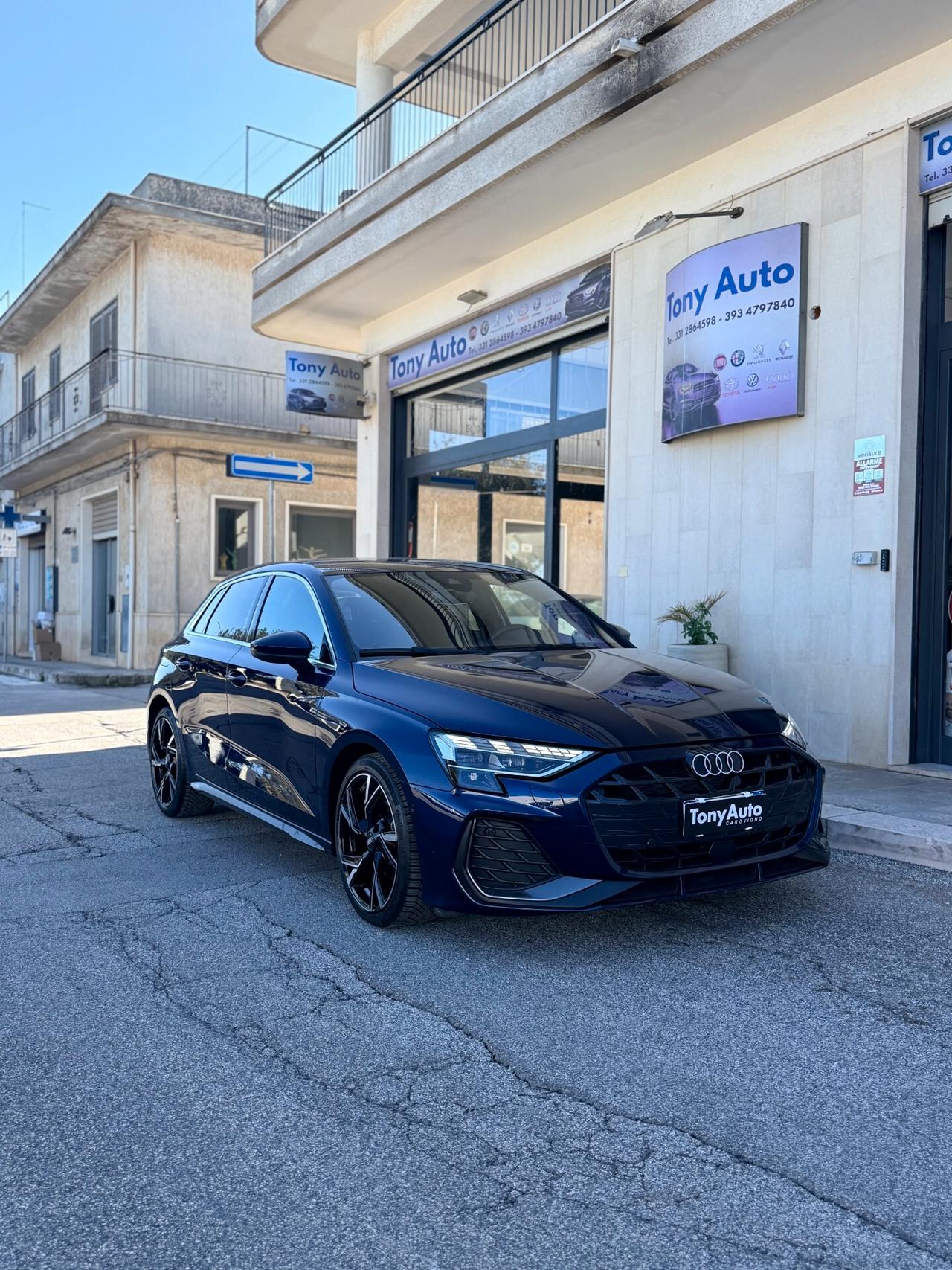 Audi A3 SPB 35 TDI S tronic line edition PACCHETTO LUCI SOFFUSE,APPLE CARPLAY,NAVI,TELECAMERA,FARO MATRIX