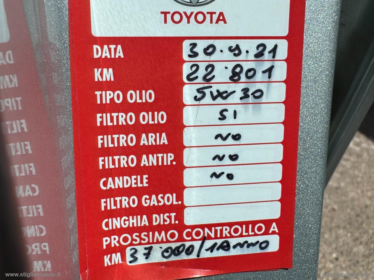 TOYOTA Yaris 1.0 72 CV 5p. Active