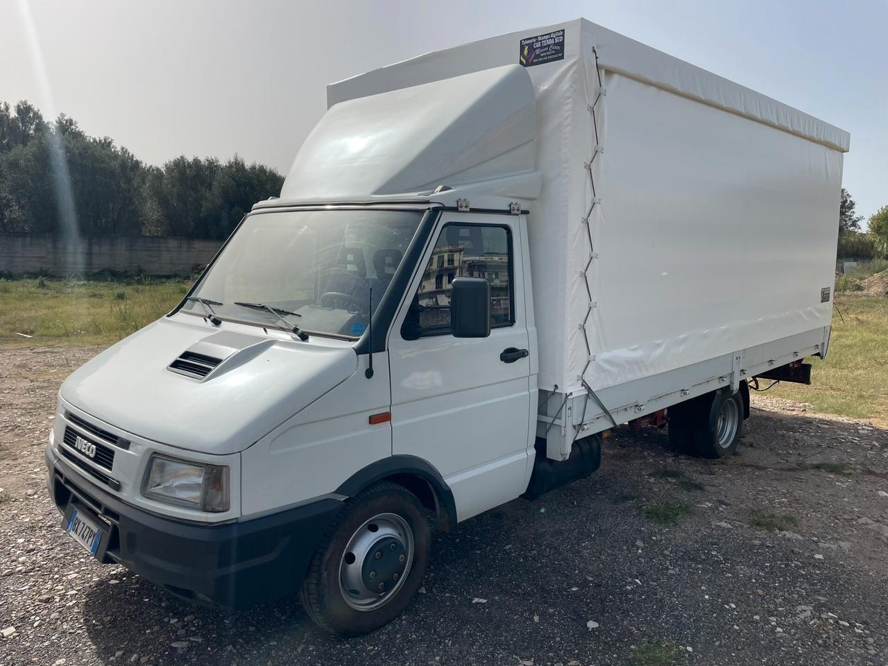 Iveco Daily 35.12 turbo centinato alza e bassa cassone cm. 470x220