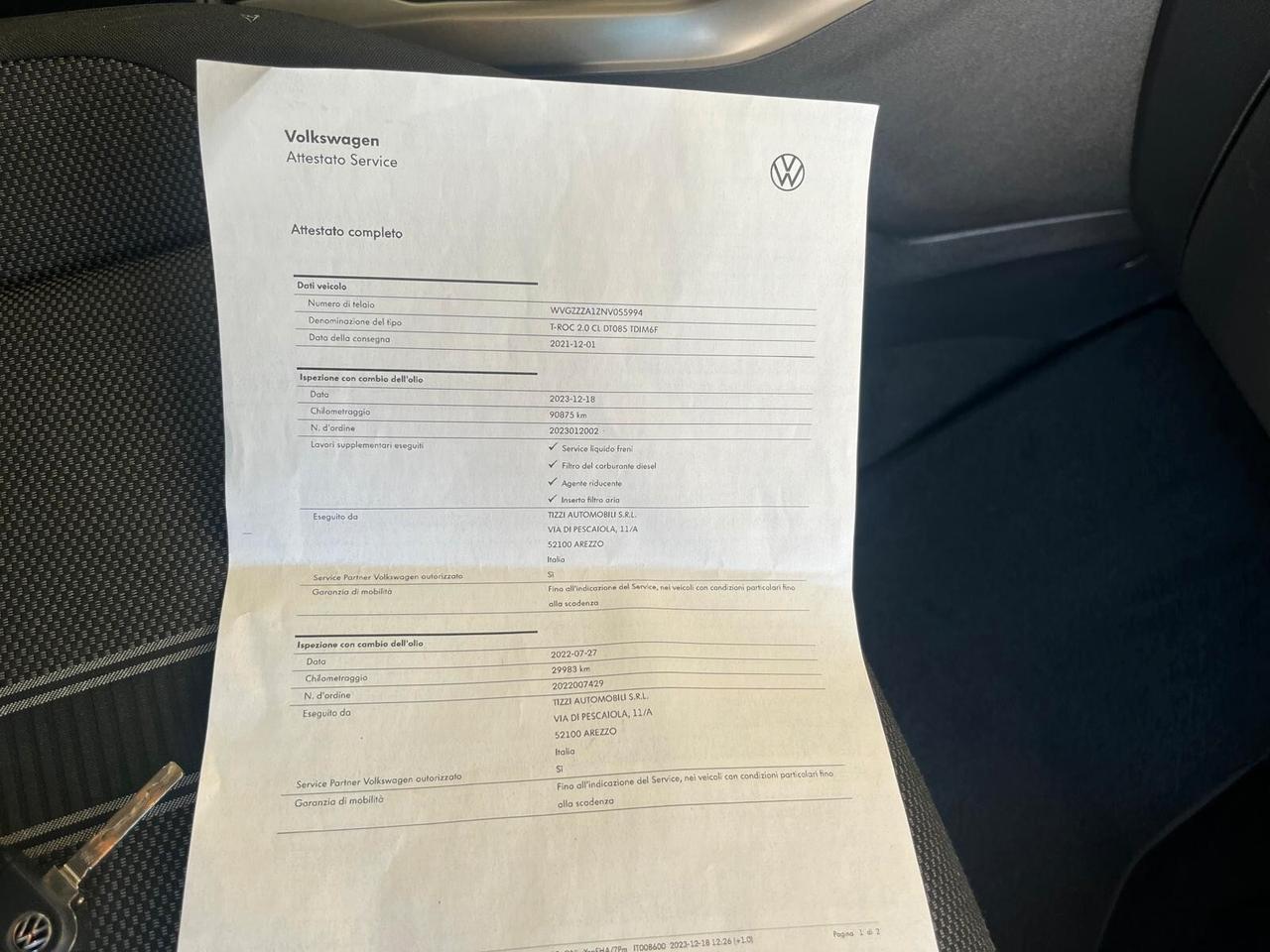 Volkswagen T-Roc 2.0 TDi Style +Navi 116cv NEOPATENTATI