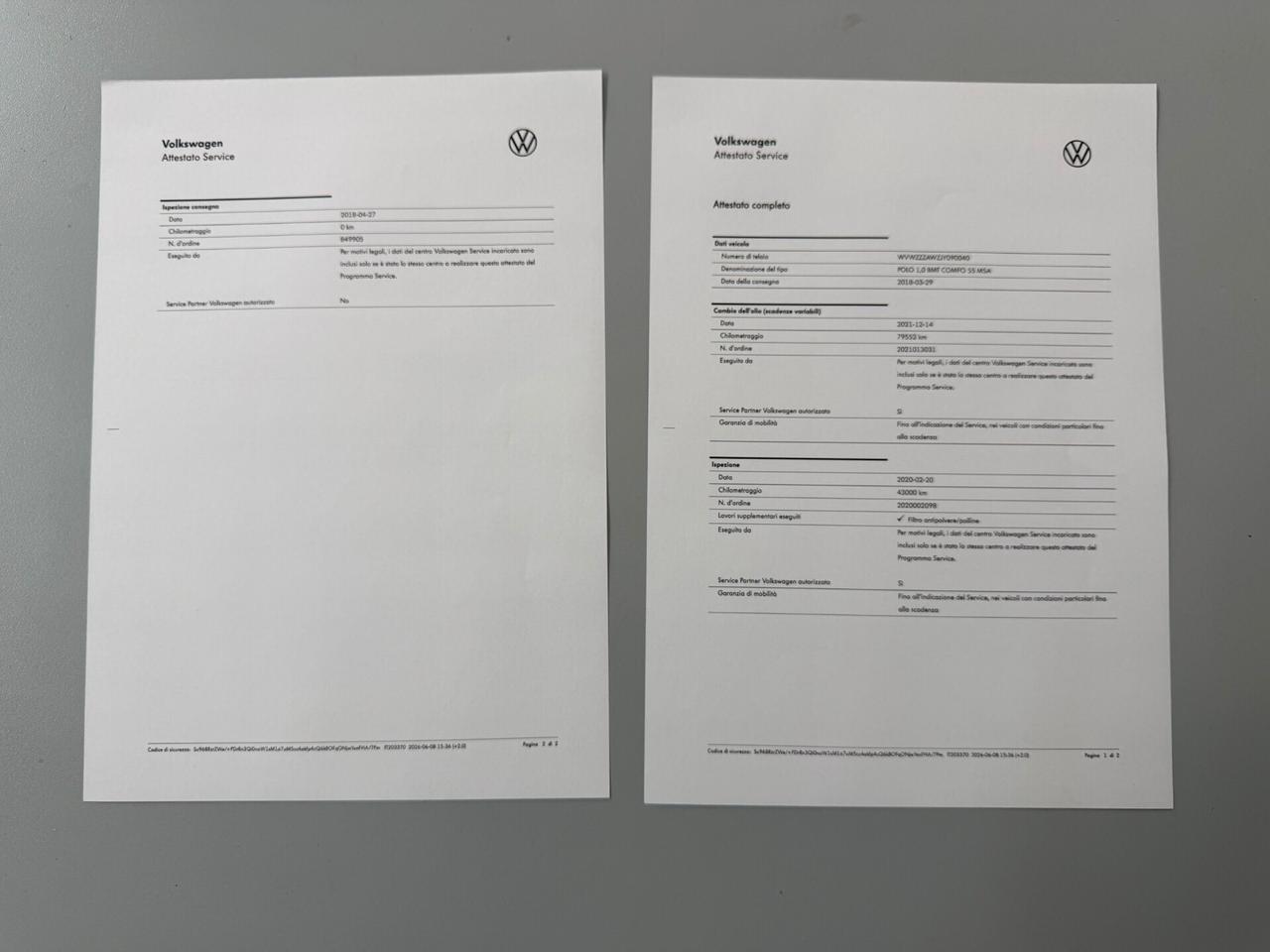 Volkswagen Polo/1.0 75 CV/LED/5 POSTI/CAR PLAY