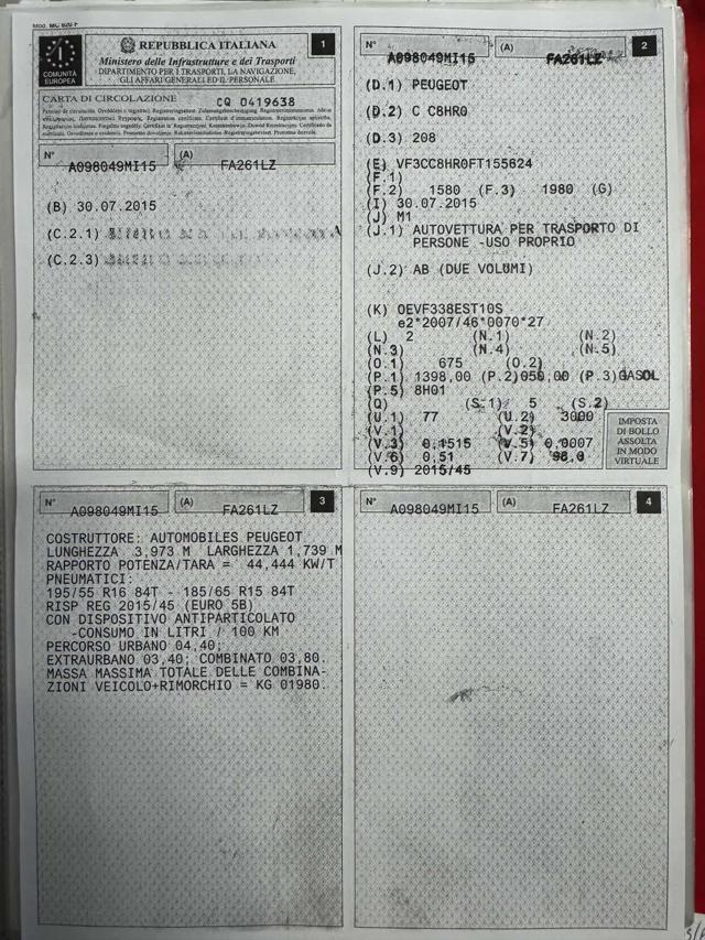 PEUGEOT 208 1.4 8V HDi 68CV 5p. Allure