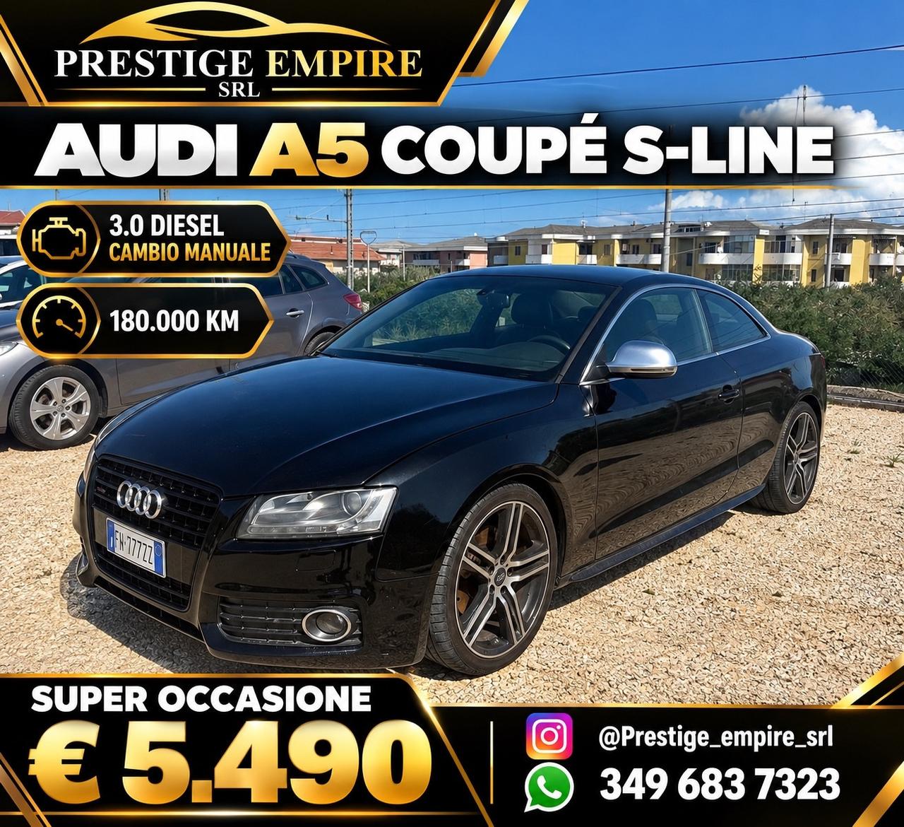 Audi A5 3.0 Coupe S-Line MANUALE 6 MARCE
