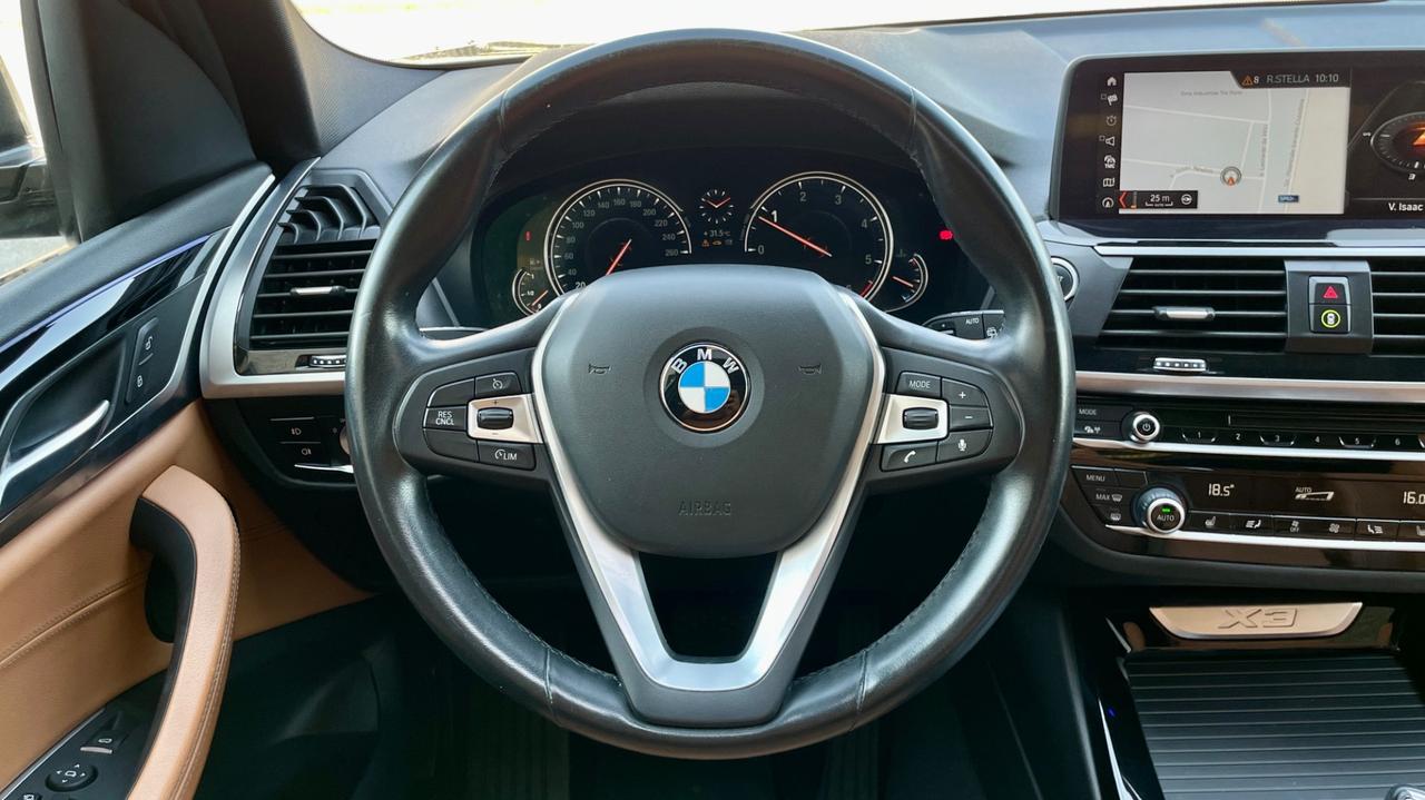 BMW X3 XDRIVE20D 2.0 BUSINESS ADVANTAGE 190CV - FULL LED, PELLE, TETTO
