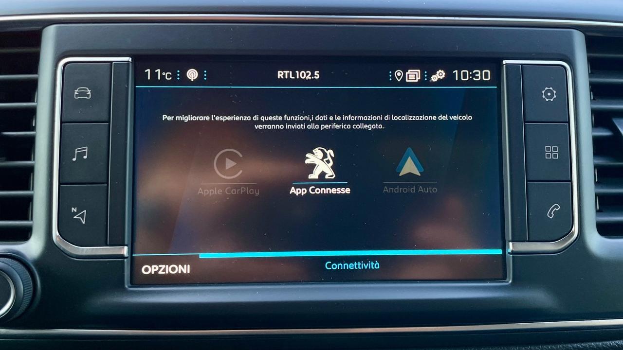 PEUGEOT TRAVELLER 2.0 BLUEHDI LONG BUSINESS VIP 177CV - OTTO POSTI, SEDILI IN PELLE ELETTRICI RISCADABILI, TETTO