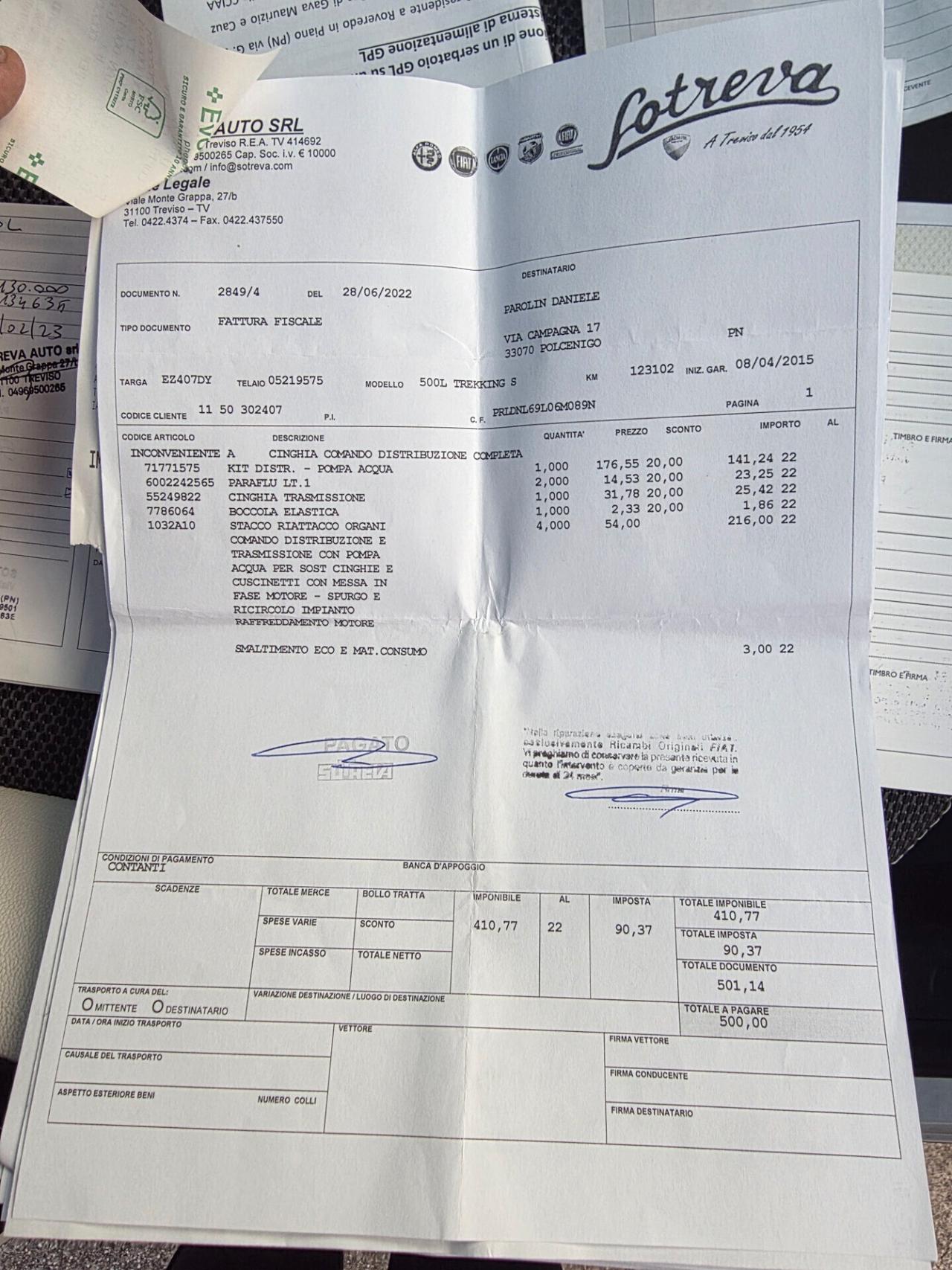 Fiat 500L 1.4 T-Jet 120 CV GPL Trekking