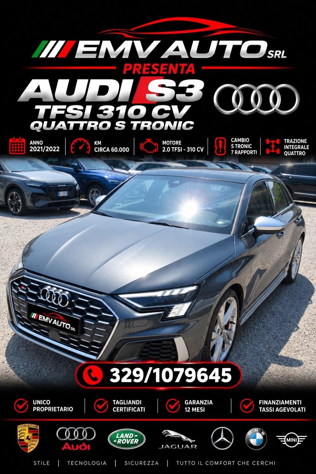 Audi S3 TFSI 310 CV QUATTRO S TRONIC SPORT ATTITUDE