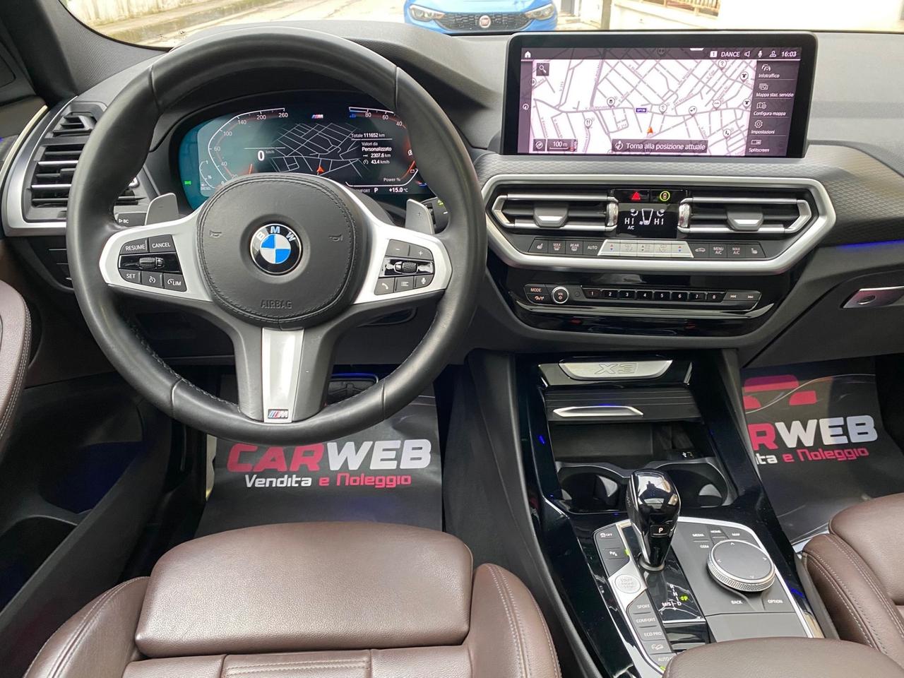 BMW X3 MSPORT 2.0D XDRIVE 48V TETTO 2022